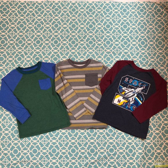 Garanimals Other - CAT & JACK GARANIMALS Long Sleeve Tees Set 4/4T